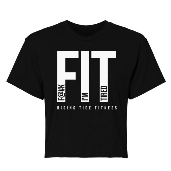 FIT I'M TIRED - WOMEN'S CROP T-SHIRT - $5C46KA$ Thumbnail